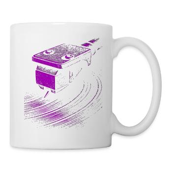 Platine vinyle violette Groove Platine vinyle violette audacieuse - Mug blanc - blanc - Droite