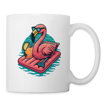 Flamingo Beach Lounge-Atmosphäre - Tasse - Weiß - Rechts