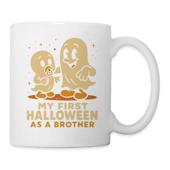 Mein erstes Halloween als Bruder süßer Geist - Tasse - Weiß - Rechts