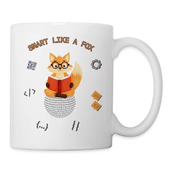 Intelligent comme un renard - Mug blanc - blanc - Droite