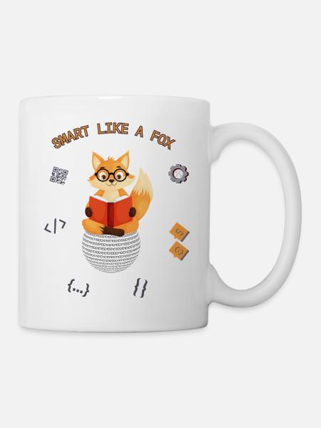 Schlau wie ein Fuchs - Tasse - Weiß