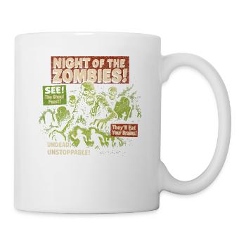 Night of the Zombies Movie Poster Halloween - Mug - white - Right