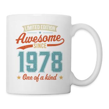 Génial depuis 1978 - Mug blanc - blanc - Droite