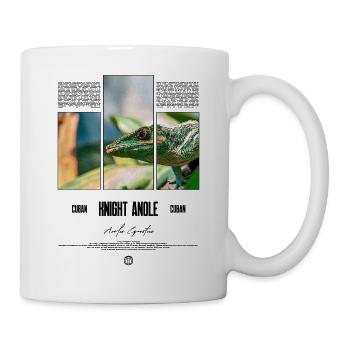 Kubanischer Ritter Anole Eidechse Besitzer Reptilienhalter - Tasse - Weiß - Rechts