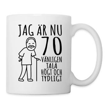 Cadeau d’anniversaire 70 ans Cadeau d’anniversaire 70 ans - Mug blanc - blanc - Droite