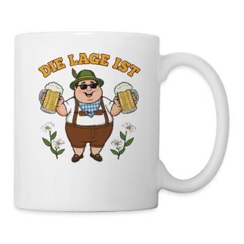 Drunkenness Bavaria Beer Munich Traditional Costume Fest - Mug - white - Right