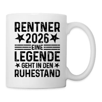 Pensioners 2026 A legend retires - Mug - white - Right