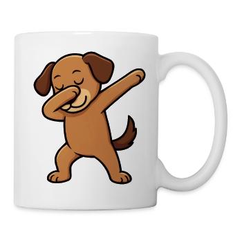 Dabender Dog Cartoon - Mug - white - Right