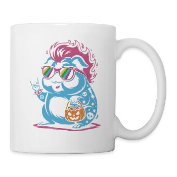 Punk Hamster Guinea Pig Halloween - Mug - white - Right