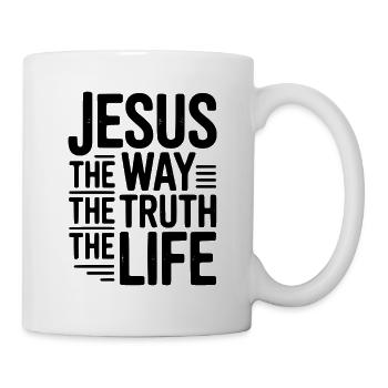 Jésus Le Chemin La Vie La Vie - Mug blanc - blanc - Droite