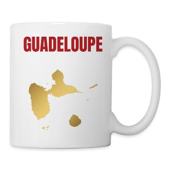 T-shirt Guadeloupe carte dorée Antilles - Mug blanc - blanc - Droite