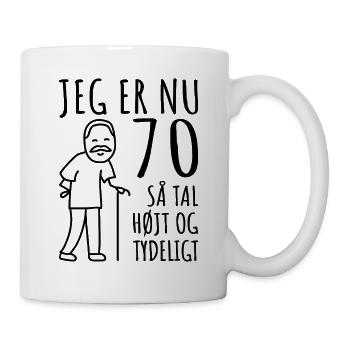 70th birthday, 70 years man, I'm now 70 - Mug - white - Right