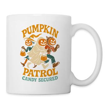 Pumpkin Patrol Candy Secured Halloween Costume Fun - Mug - white - Right