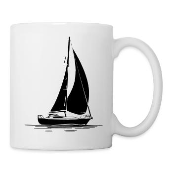 Sailboat Silhouette - Mug - white - Right