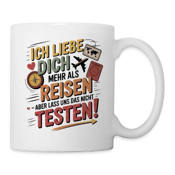 I Love You Travel Test - Mug - white - Right