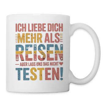 I love you more than traveling but - Mug - white - Right