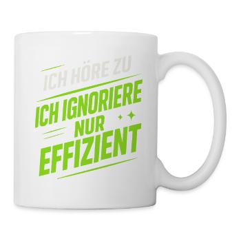 I'm Listening – Funny Saying | Efficiently ignore - Mug - white - Right