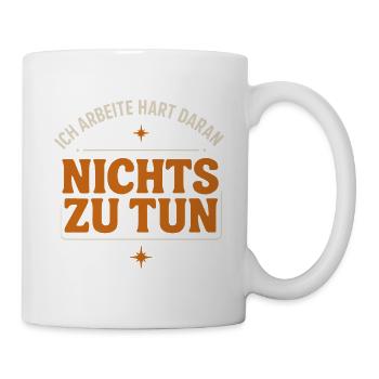 I'm working hard to do nothing funny office - Mug - white - Right