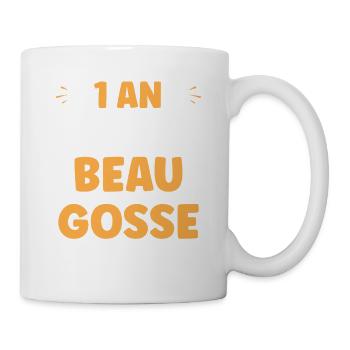 1 AN ET DÉJÀ BEAU GOSSE - Mug blanc - blanc - Droite