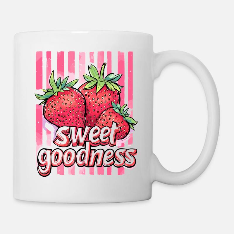 sweet goodness - erdbeere - Tasse - Weiß