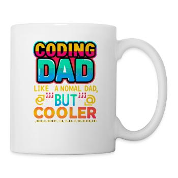 Programmieren Papa Cooler, Programmierer - Tasse - Weiß - Rechts