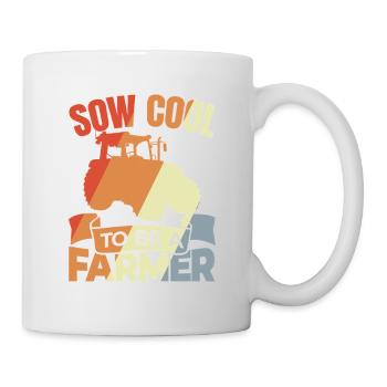 My heart beats for school buses - Mug - white - Right