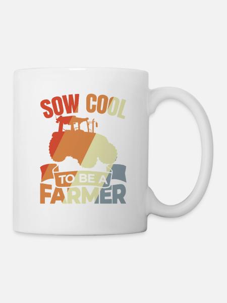 My heart beats for school buses - Mug - white