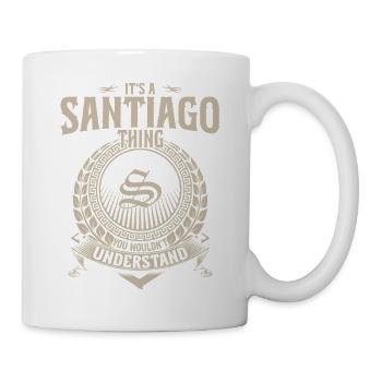 Santiago Crest T-Shirt - Tasse - Weiß - Rechts