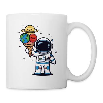 Astronaut Artwork Food Space Humor - Mug - white - Right