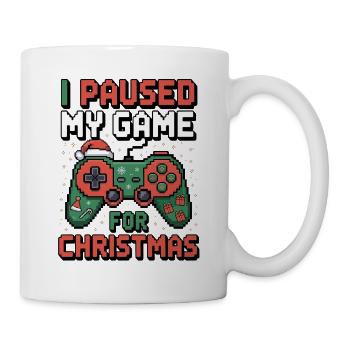 J’ai mis mon jeu en pause pour les jeux de Noël - Mug blanc - blanc - Droite