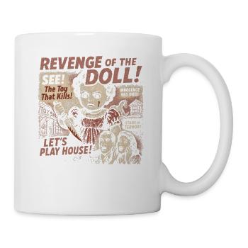 The Revenge of the Doll Movie Poster Vintage Halloween - Mug - white - Right