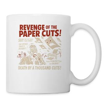Revenge of the Paper Cuts Movie Poster Halloween - Mug - white - Right