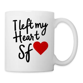 I Left my Heart San Francisco Love - Mug - white - Right