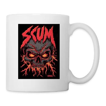 Skull Inferno Graphic Tee - Mug - white - Right