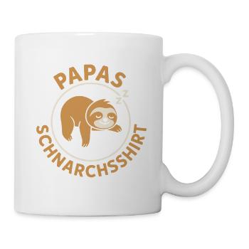 Paternité T-shirt drôle contre les ronflements de papa - Mug blanc - blanc - Droite