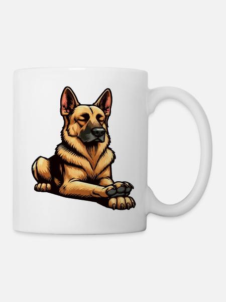Deutscher Schäferhund Schäferhunde Schäferhunde - Tasse - Weiß