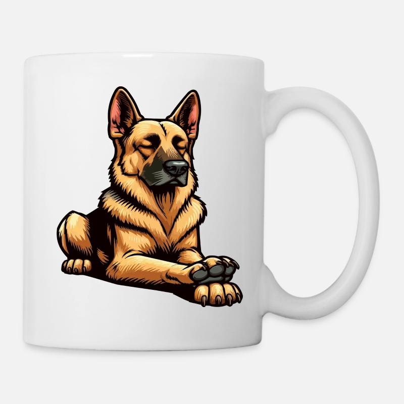 Deutscher Schäferhund Schäferhunde Schäferhunde - Tasse - Weiß