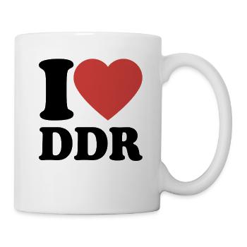 J’aime DDR - Coeur - Ostalgie - Ossi - Mug blanc - blanc - Droite