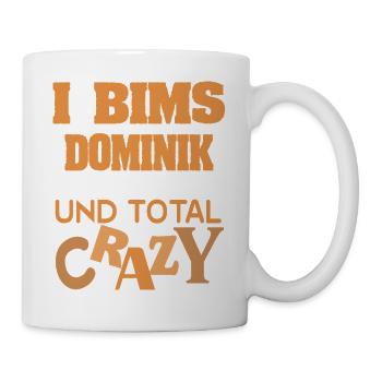 Vorname Dominik - Tasse - Weiß - Rechts