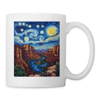Grand Canyon Arizona USA Van Gogh Style - Mug - white - Right