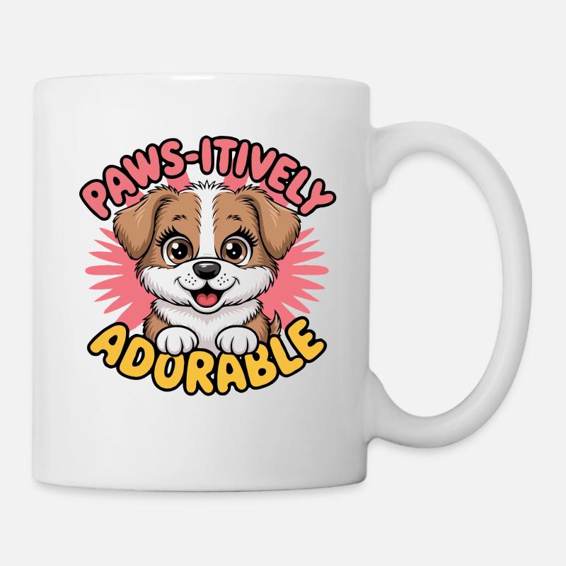 Pawsitive Adorable chiot - Mug blanc - blanc