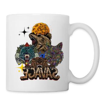 PsyColor Pop Art Tierbestiarium - Tasse - Weiß - Rechts