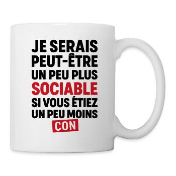 I might be more sociable if you were - Mug - white - Right