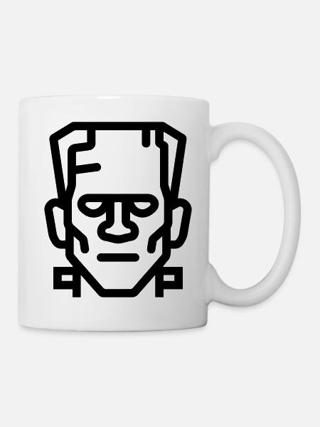 Halloween-Monster - Tasse - Weiß