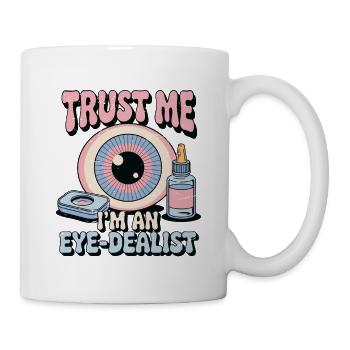 Optométriste Croyez-moi, je suis un spécialiste de l’optique - Mug blanc - blanc - Droite