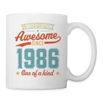 Génial depuis 1986 - Mug blanc - blanc - Droite