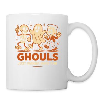 Ghule wollen einfach nur Spaß haben Halloween-Kostüm - Tasse - Weiß - Rechts