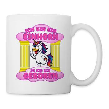 Je suis une naissance de licorne - Mug blanc - blanc - Droite