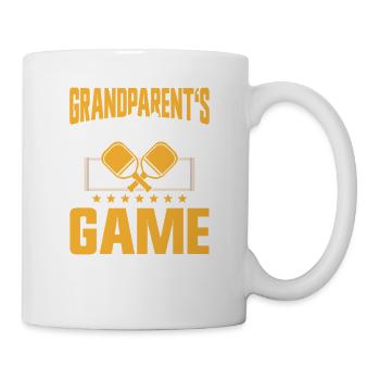 Pickleball Grand-mère Grand-père Grand-parents Jeu de Pagaie Cadeau - Mug blanc - blanc - Droite