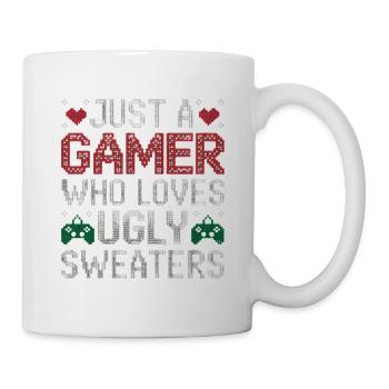 Ugly Christmas Gamer Weihnachten Zocker Gaming - Mug - white - Right